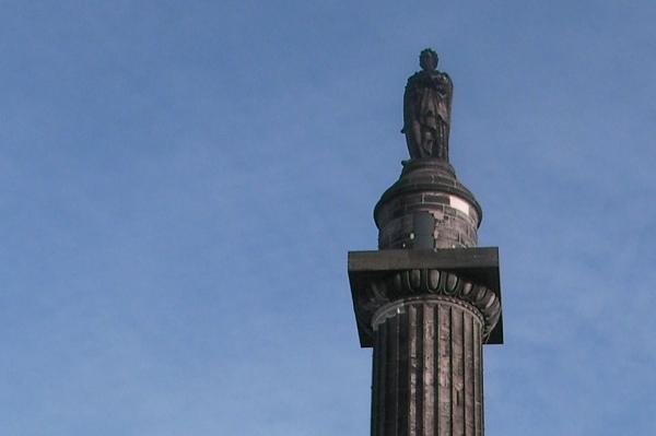 The National: The top of the statue of Henry Dundas in Edinburgh's St Andrew Square