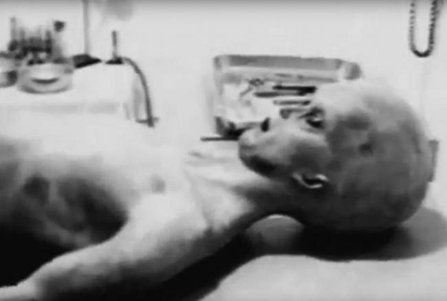 A black and white film said to show an autopsy on a Roswell alien was released in 1995. It was later said to be a reconstruction of actual footage