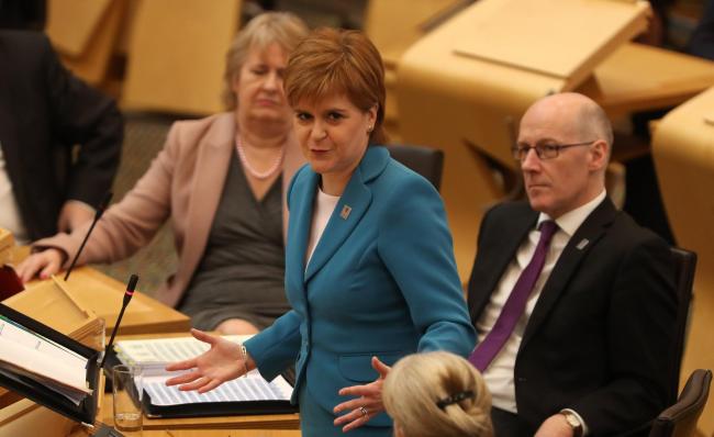 A certain former first minister was responsible for the decision, not Nicola Sturgeon. Photograph: PA