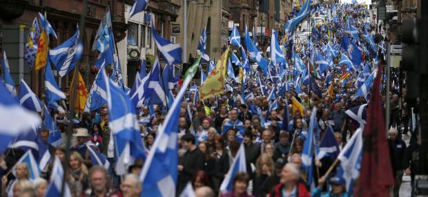 The National: Support for Scottish independence is at 53%, according to YouGov