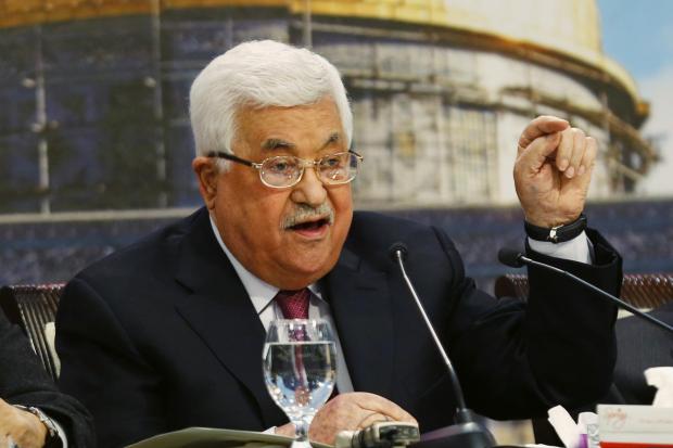 The National: Palestinian President Mahmoud Abbas (Majdi Mohammed)