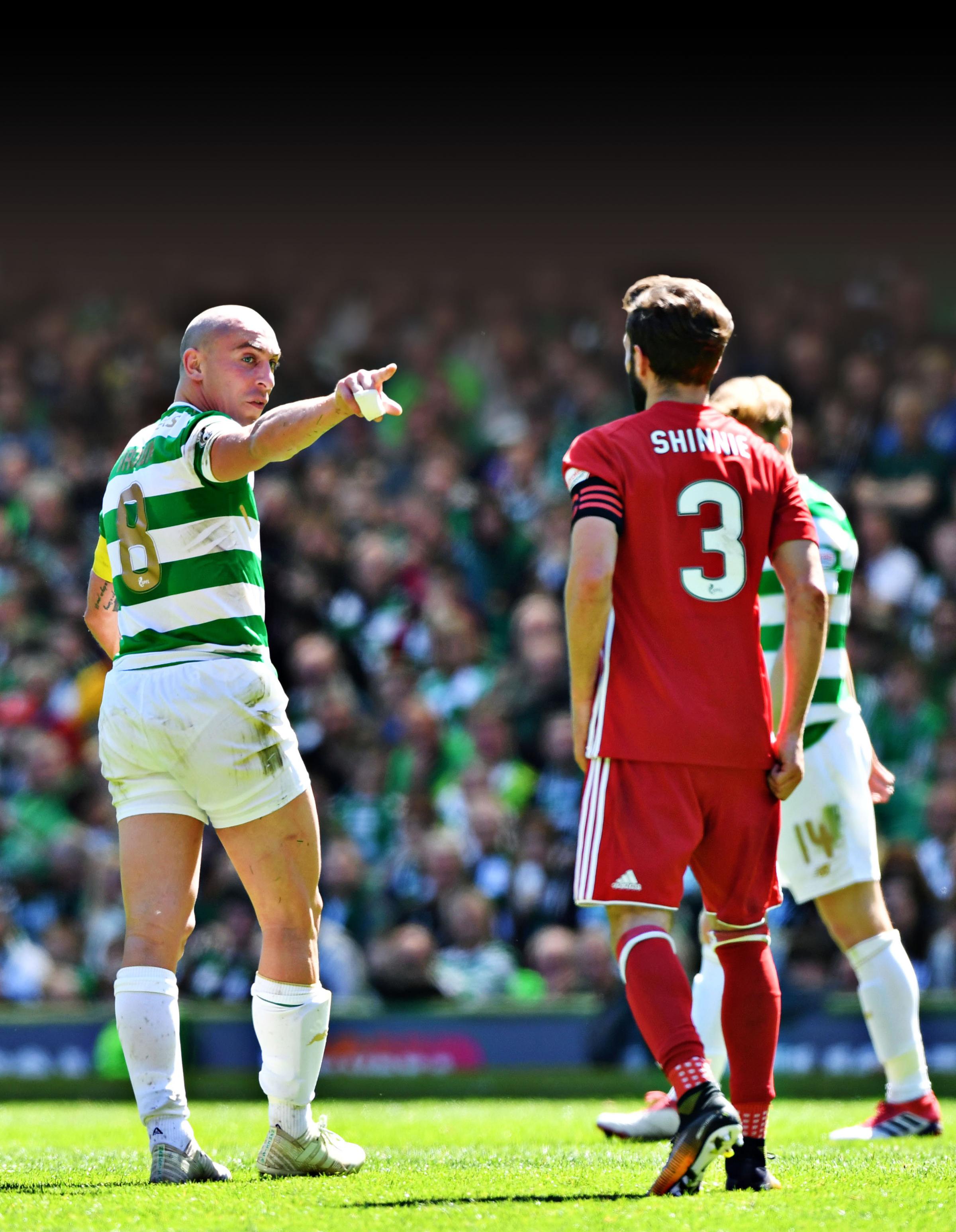 Aberdeen captain Graeme Shinnie hits back at Celtic rival Scott Brown