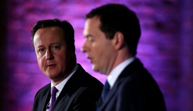 The National: David Cameron and chancellor George Osborne