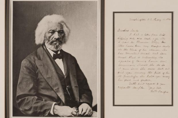 The National: Frederick Douglass photograph and letter