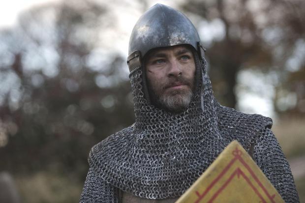 The National: Chris Pine starred as Robert the Bruce in Outlaw King, which was released on Netflix in 2018
