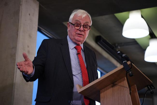 Conservative peer and former Hong Kong governor, Chris Patten