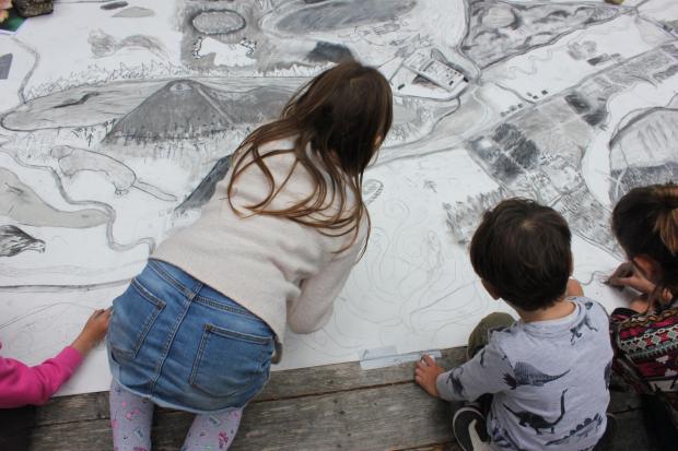 Children from the Loch Ness area map out the future and the past