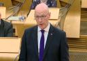 First Minister John Swinney apologised to the roughly 3000 Scottish victims of the infected blood scandal