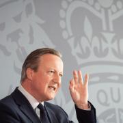 David Cameron delivers a speech in London earlier this month